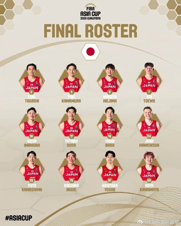 爱游戏 APP-渡边和比江岛慎缺席亚洲杯河村勇辉首选NBA机会(河村勇辉资料)